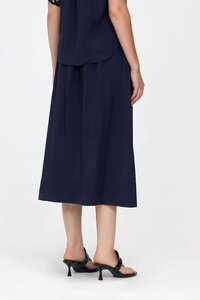 Veronika Maine Textured Viscose Pocket Skirt