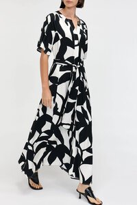 Veronika Maine Shadow Leaf Maxi Dress