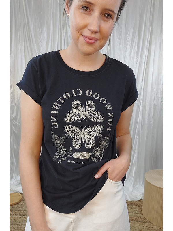 Foxwood Vintage Butterfly Tee