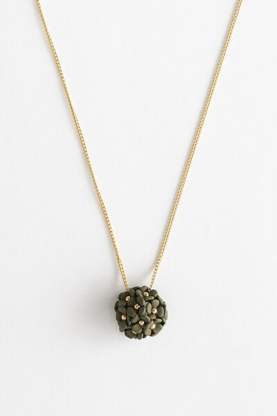 Stella + Gemma Flower Ball Pendant Necklace-new-Preen