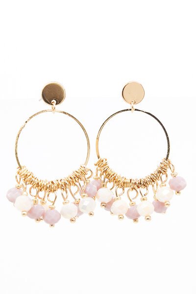 Stella + Gemma Hoops With Beads Earrings-new-Preen