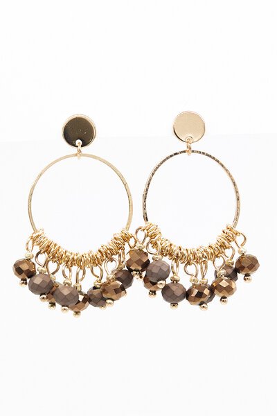 Stella + Gemma Hoops With Beads Earrings-new-Preen