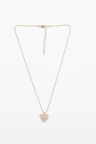 Stella + Gemma Heart Pearls Necklace-new-Preen