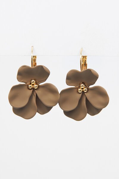 Stella + Gemma Flower Petal Hook Earring-new-Preen