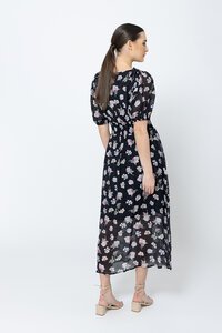 Seeking Lola Colourful Bloom Skillful Midi Dress