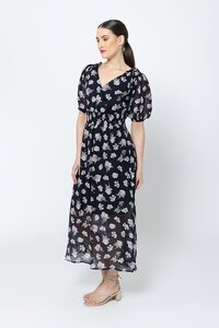 Seeking Lola Colourful Bloom Skillful Midi Dress