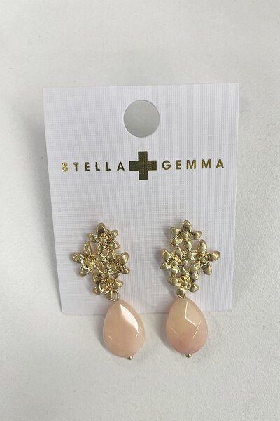 Stellla + Gemma Quartz Drop Earrings-best-sellers-Preen