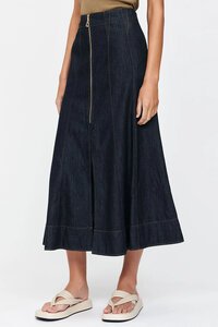 Veronika Maine Tencel Denim Midi Skirt