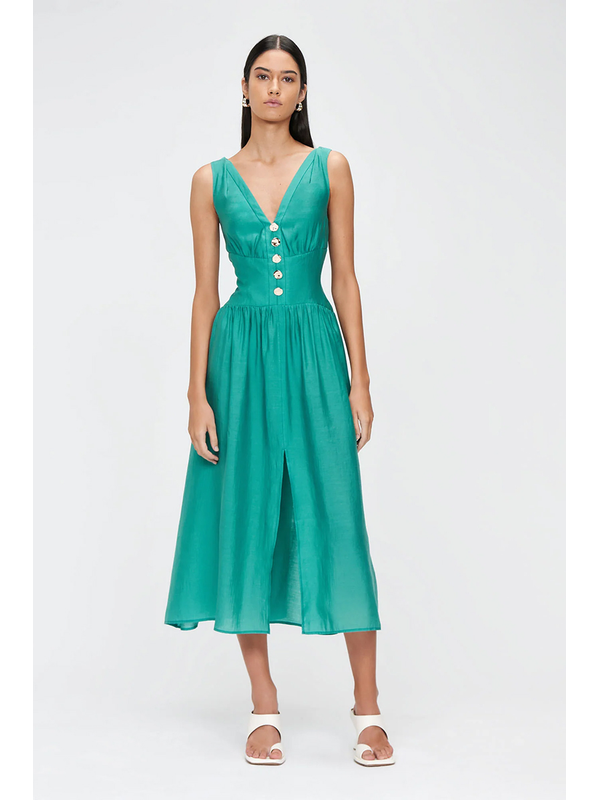 Veronika Maine Washed Tencel Midi Dress