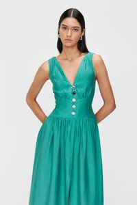 Veronika Maine Washed Tencel Midi Dress