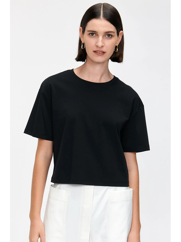 Veronika Maine Jersey Cropped Tee