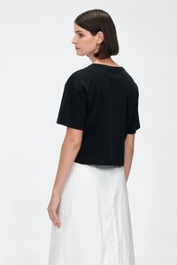 Veronika Maine Jersey Cropped Tee