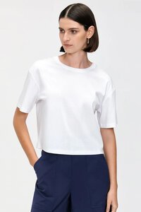 Veronika Maine Jersey Cropped Tee