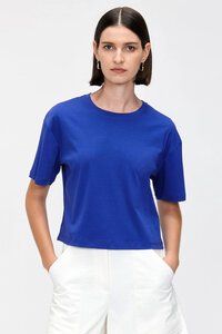 Veronika Maine Jersey Cropped Tee