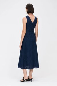 Veronika Maine Botanical Broderie Empire Midi Dress