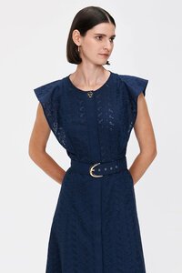 Veronika Maine Botanical Broderie Shirt Dress