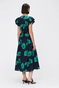 Veronika Maine Marine Poppy Button Front Dress