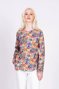 Wilson Trollope LS Aurora Floral Emilia Top