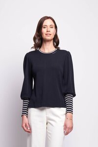 Foil Merino Contrast Trim Jumper