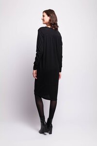 Foil Merino Panel Cocoon Dress