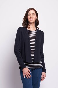 Foil Merino Gather Back Cardigan