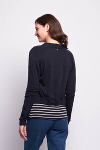 Foil Merino Gather Back Cardigan