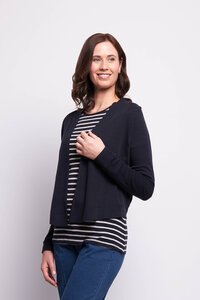 Foil Merino Gather Back Cardigan