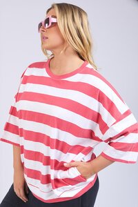 Elm Mazie Block Stripe Sweat