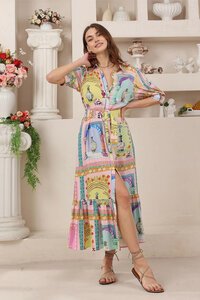 Iris Maxi Eulalie Midi Dress - Pre Order