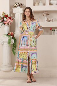 Iris Maxi Eulalie Midi Dress - Pre Order