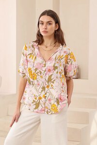 Iris Maxi Rosella Short Sleeve Shirt 