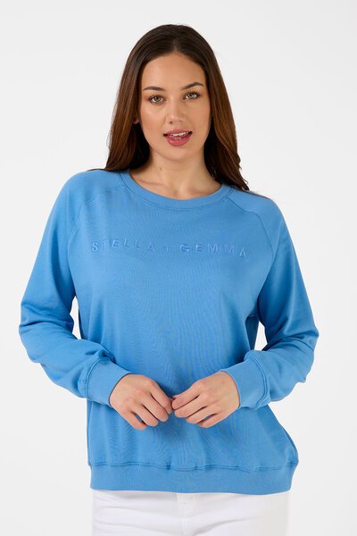 Stella + Gemma Sky Logo Classic Sweater-new-Preen