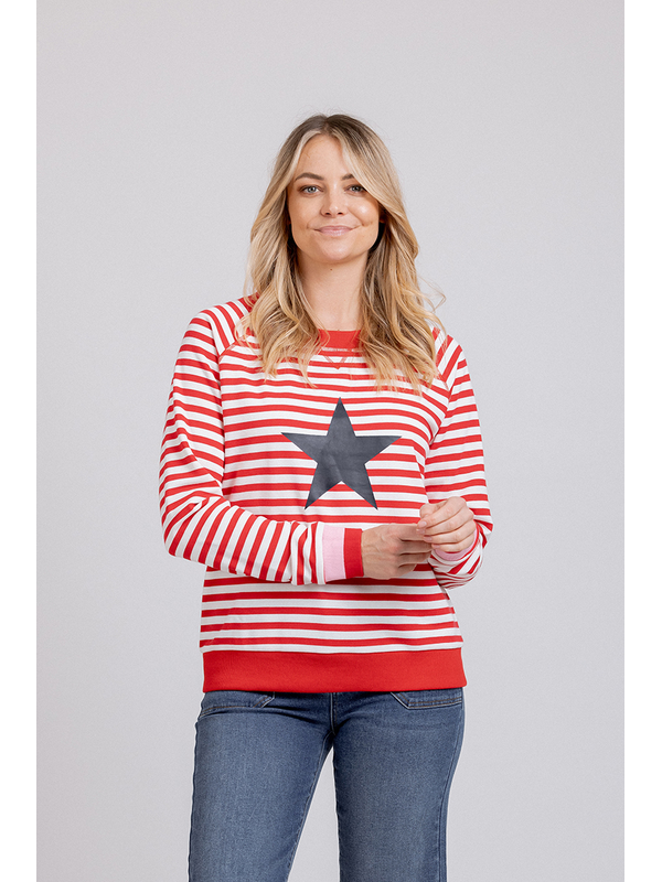 Mi Moso Striped Delight Sweat