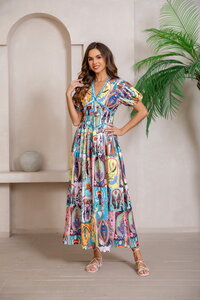 Mutig Graphic Print Maxi Dress