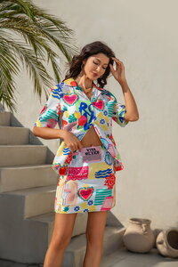 Mutig Tropical Patchwork SS Shirt