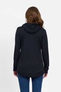 Vassalli Merino Plain Zip Up Hooded Jacket