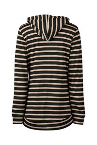 Vassalli Merino Stripe Zip Up Hooded Jacket