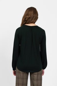 Vassalli Merino Round Neck Front Keyhole Top