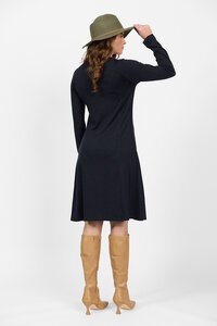 Vassalli Merino Plain L-S Swing Dress