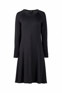 Vassalli Merino Plain L-S Swing Dress