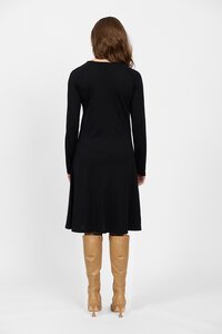 Vassalli Merino Plain L-S Swing Dress