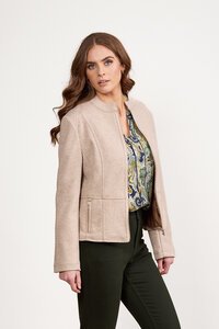 Vassalli L-S Lined Zip Up Jacket - Dune