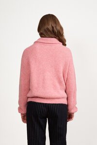 Vassalli Relaxed Half Zip Sweater With Collar