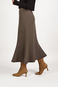 Vassalli Mid Length Fluted Skirt - Brentwood