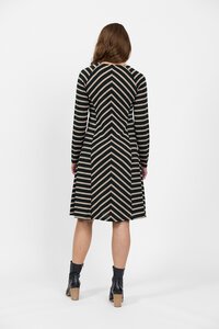 Vassalli Merino Stripe L-S Swing Dress