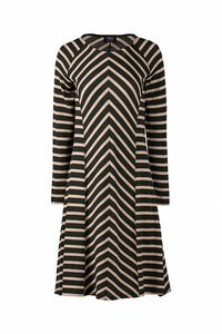 Vassalli Merino Stripe L-S Swing Dress