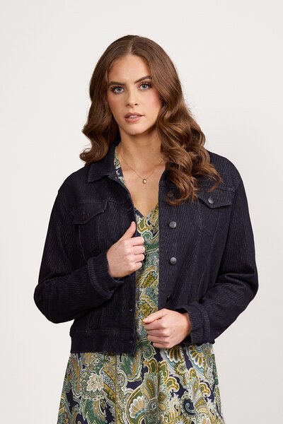 Vassalli Denim Textured Jacket-new-Preen