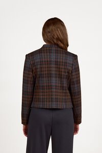 Vassalli Concealed Zip Check Jacket - Soho