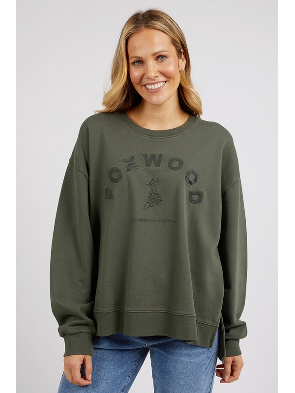 Foxwood Khaki Effortless Crew