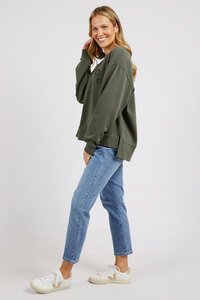 Foxwood Khaki Effortless Crew